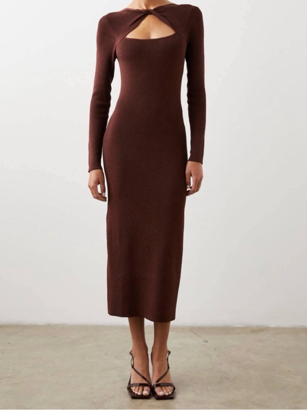 NWT Rails Neve Burgundy Lurex Midi Dress | S